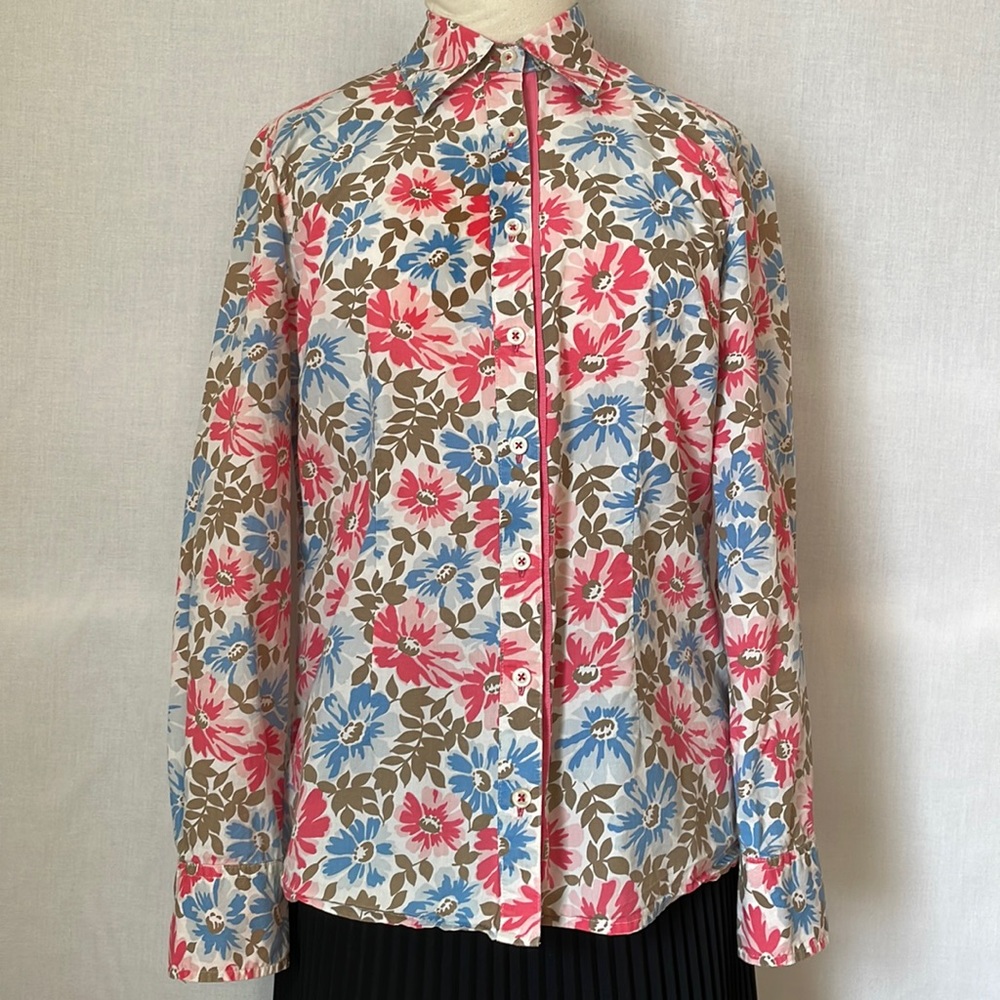 Boden pink and blue floral Classic button down